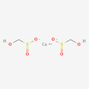 molecular formula C2H6CaO6S2 B13813327 Calcium hydroxymethanesulphinate CAS No. 22374-97-6