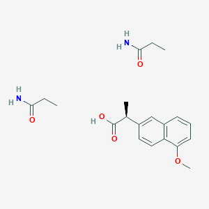 molecular formula C20H28N2O5 B13813328 Naproxen Diisopropyl Amide 