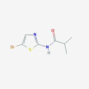 molecular formula C7H9BrN2OS B13813335 Propanamide, N-(5-bromo-2-thiazolyl)-2-methyl- 