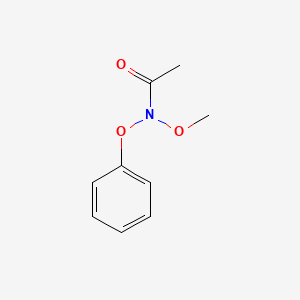 molecular formula C9H11NO3 B13813344 N-Methoxy-N-phenoxyacetamide 