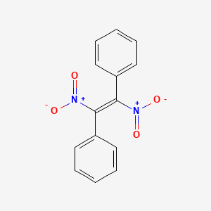 molecular formula C14H10N2O4 B13813355 1,2-Dinitro-1,2-diphenylethene 