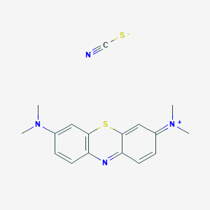 molecular formula C17H18N4S2 B13813387 Methylene blue thiocyanate 
