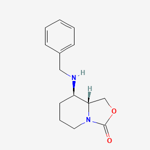 (8R,8AR)-8-(benzylamino)tetrahydro-1H-oxazolo[3,4-a]pyridin-3(5H)-one