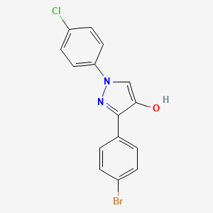 3-(4-Bromophenyl)-1-(4-chlorophenyl)-1H-pyrazol-4-ol