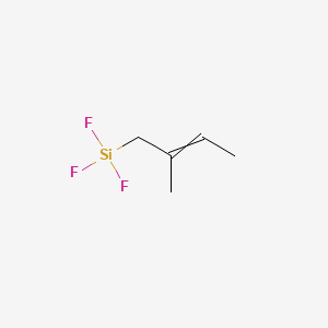 molecular formula C5H9F3Si B13813451 Trifluoro(2-methyl-2-butenyl)silane 