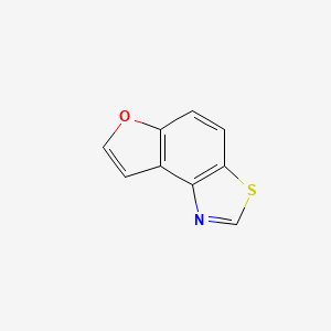 molecular formula C9H5NOS B13813482 Furo[3,2-e]benzothiazole (9CI) 