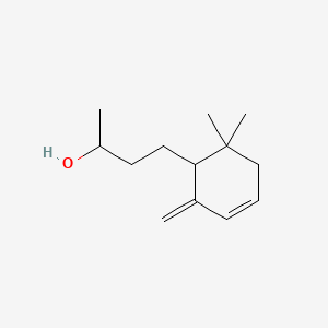 molecular formula C13H22O B13813486 alpha,6,6-Trimethyl-2-methylenecyclohex-3-ene-1-propan-1-ol CAS No. 57069-87-1