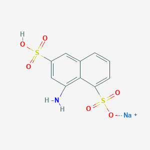 molecular formula C10H8NNaO6S2 B13813488 Amino-Epsilon acid 
