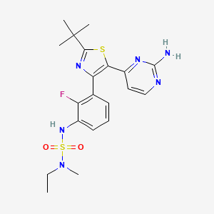 molecular formula C20H25FN6O2S2 B1381349 PLX7922 