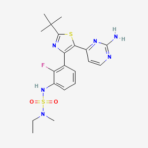 N'-{3-[5-(2-Aminopyrimidin-4-Yl)-2-Tert-Butyl-1,3-Thiazol-4-Yl]-2-Fluorophenyl}-N-Ethyl-N-Methylsulfuric Diamide