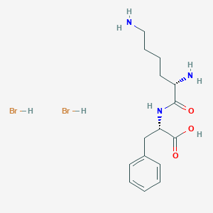 molecular formula C15H25Br2N3O3 B13813511 Lys-Phe dihydrobromide 