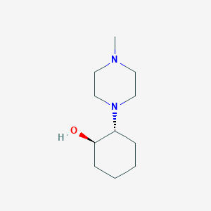 molecular formula C11H22N2O B13813531 trans-2-(4-Methylpiperazin-1-YL)cyclohexanol 