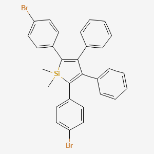 molecular formula C30H24Br2Si B1381355 2,5-Bis(4-bromophenyl)-1,1-dimethyl-3,4-diphenylsilole CAS No. 866769-99-5