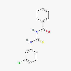 molecular formula C14H11ClN2OS B13813589 Urea, 1-benzoyl-3-(3-chlorophenyl)-2-thio- CAS No. 21258-04-8