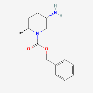 molecular formula C14H20N2O2 B1381361 Benzyl (2R,5S)-5-amino-2-methylpiperidine-1-carboxylate CAS No. 1290191-65-9