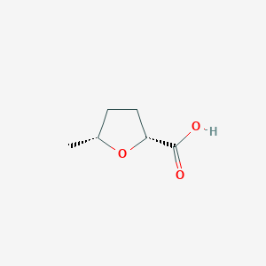 molecular formula C6H10O3 B1381364 cis-5-Methyloxolane-2-carboxylic acid CAS No. 1807937-55-8