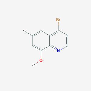 molecular formula C11H10BrNO B1381368 4-Bromo-8-methoxy-6-methylquinoline CAS No. 1378260-33-3