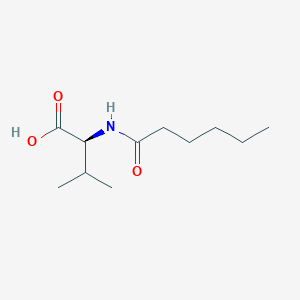 molecular formula C11H21NO3 B13813762 N-Hexanoyl-L-valine CAS No. 35418-21-4