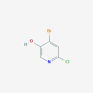 molecular formula C5H3BrClNO B1381382 4-溴-6-氯吡啶-3-醇 CAS No. 1211520-41-0