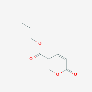 molecular formula C9H10O4 B13813822 propyl 2-oxo-2H-pyran-5-carboxylate 