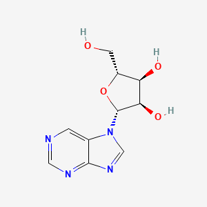 molecular formula C10H12N4O4 B13813851 7-beta-D-Ribofuranosyl-7H-purine CAS No. 2149-71-5