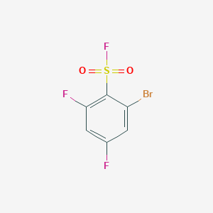 molecular formula C6H2BrF3O2S B1381388 2-溴-4,6-二氟苯磺酰氟 CAS No. 1675732-51-0