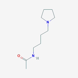 molecular formula C10H20N2O B13813890 N-[4-(1-Pyrrolidinyl)butyl]acetamide 