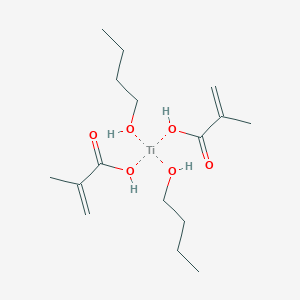 molecular formula C16H32O6Ti B13813894 Dibutoxybis(methacrylato)titanium CAS No. 18328-57-9