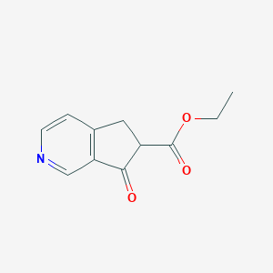 molecular formula C11H11NO3 B1381390 7-氧代-5H,6H,7H-环戊[c]吡啶-6-甲酸乙酯 CAS No. 52402-36-5