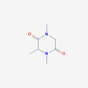 molecular formula C7H12N2O2 B13813912 1,3,4-Trimethylpiperazine-2,5-dione 