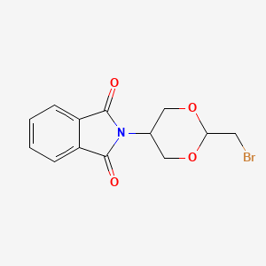 molecular formula C13H12BrNO4 B1381392 2-(2-(Bromomethyl)-1,3-dioxan-5-yl)isoindoline-1,3-dione CAS No. 1648866-28-7