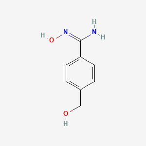 molecular formula C8H10N2O2 B13814008 Benzenecarboximidamide,N-hydroxy-4-(hydroxymethyl)- 