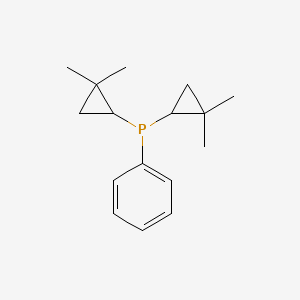 molecular formula C16H23P B13814044 Bis(2,2-dimethylcyclopropyl)-phenylphosphane CAS No. 62337-91-1