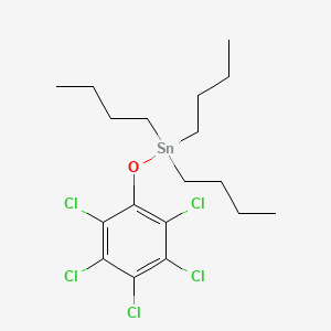 molecular formula C18H27Cl5OSn B13814046 Stannane, tributyl(pentachlorophenoxy)- CAS No. 3644-38-0