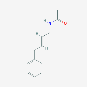 molecular formula C12H15NO B13814098 N-[(E)-4-phenylbut-2-enyl]acetamide 