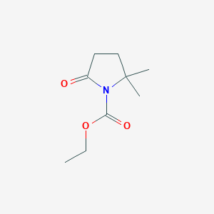 molecular formula C9H15NO3 B138141 Ethyl 2,2-dimethyl-5-oxopyrrolidine-1-carboxylate CAS No. 146945-54-2
