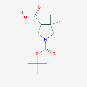 1-[(Tert-butoxy)carbonyl]-4,4-dimethylpyrrolidine-3-carboxylic acid