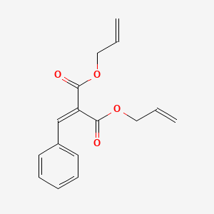 molecular formula C16H16O4 B13814117 Diprop-2-enyl 2-benzylidenepropanedioate CAS No. 52505-39-2
