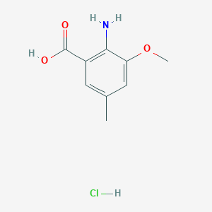 2-Amino-3-methoxy-5-methylbenzoic acid hydrochloride