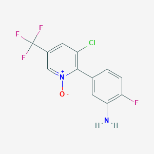 2-(3-Amino-4-fluorophenyl)-3-chloro-5-(trifluoromethyl)pyridine 1-oxide