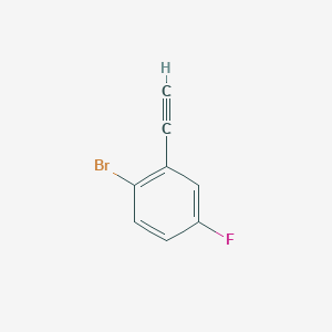 molecular formula C8H4BrF B1381416 1-Bromo-2-ethynyl-4-fluorobenzene CAS No. 1693887-36-3
