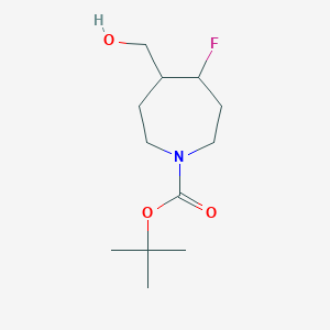 molecular formula C12H22FNO3 B1381417 tert-Butyl 4-fluoro-5-(hydroxymethyl)azepane-1-carboxylate CAS No. 1781648-48-3
