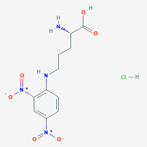 molecular formula C11H15ClN4O6 B13814213 N-delta-2,4-Dnp-L-ornithine hydrochloride 