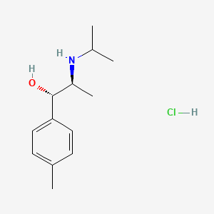 molecular formula C13H22ClNO B13814242 D,L-erythro-4'-Methyl-a-(1-isopropylaminoethyl) Benzyl Alcohol Hydrochloride 