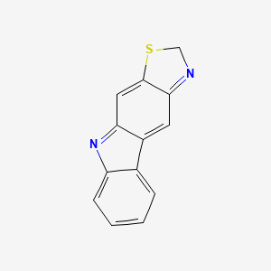molecular formula C13H8N2S B13814302 2H-Thiazolo[5,4-B]carbazole CAS No. 40631-50-3