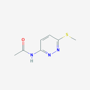 molecular formula C7H9N3OS B13814308 N-(6-(methylthio)pyridazin-3-yl)acetamide 