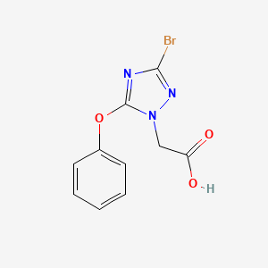(3-bromo-5-phenoxy-1H-1,2,4-triazol-1-yl)acetic acid