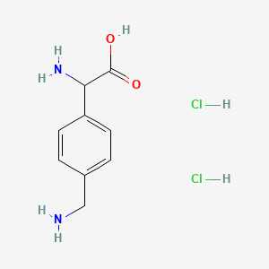 2-Amino-2-[4-(aminomethyl)phenyl]acetic acid dihydrochloride