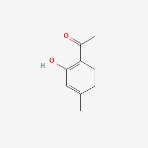 molecular formula C9H12O2 B13814460 Ethanone, 1-(2-hydroxy-4-methyl-1,3-cyclohexadien-1-yl)- 
