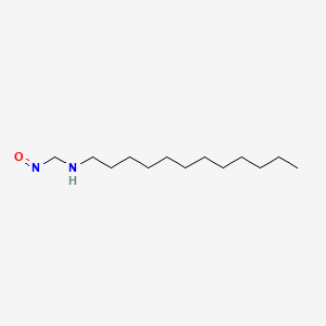 molecular formula C13H28N2O B13814465 1-Dodecanamine, N-(nitrosomethyl)- CAS No. 75356-79-5